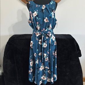 Elle Blue Floral Dress